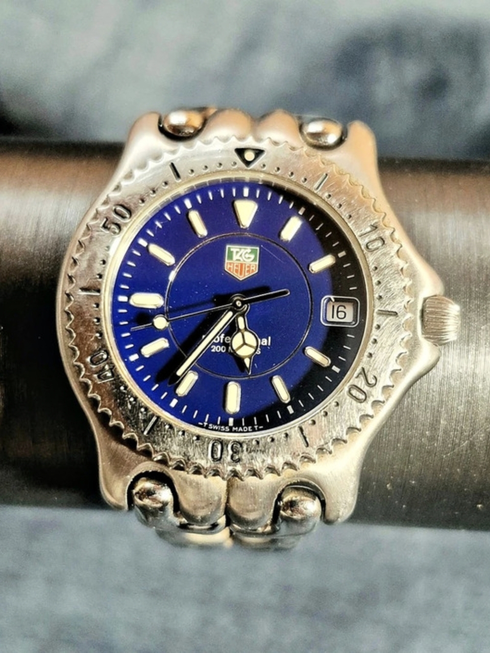 TAG Heuer 2000 Professional 200M Silver & Blue Watch